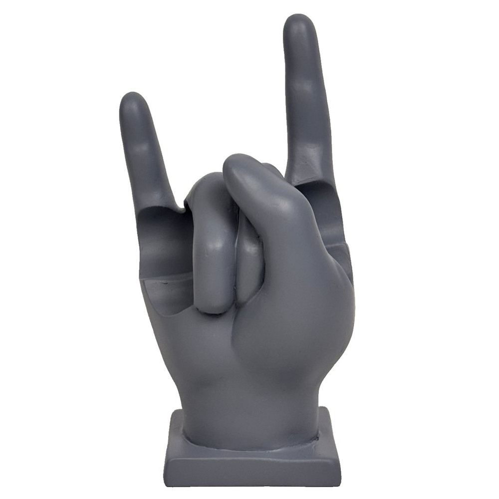 Drumstick Holder Stand Display Rock And Roll Hand Gray Resin Wall Mountable Gift